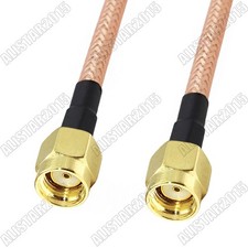RP-SMA Male to RP-SMA Male Female Pin Lot Pigtail RG400 Double Shield Cable
