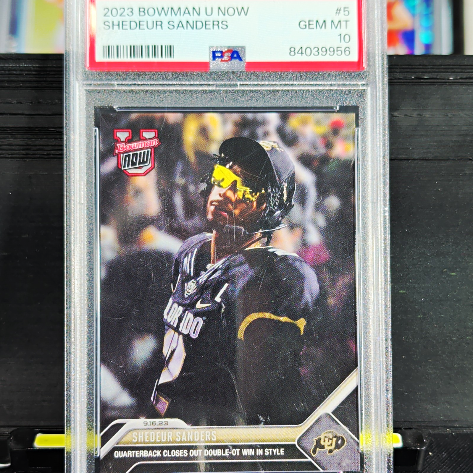 2023 Bowman U Now Shedeur Sanders RC #5 PSA 10 Graded Colorado /23144