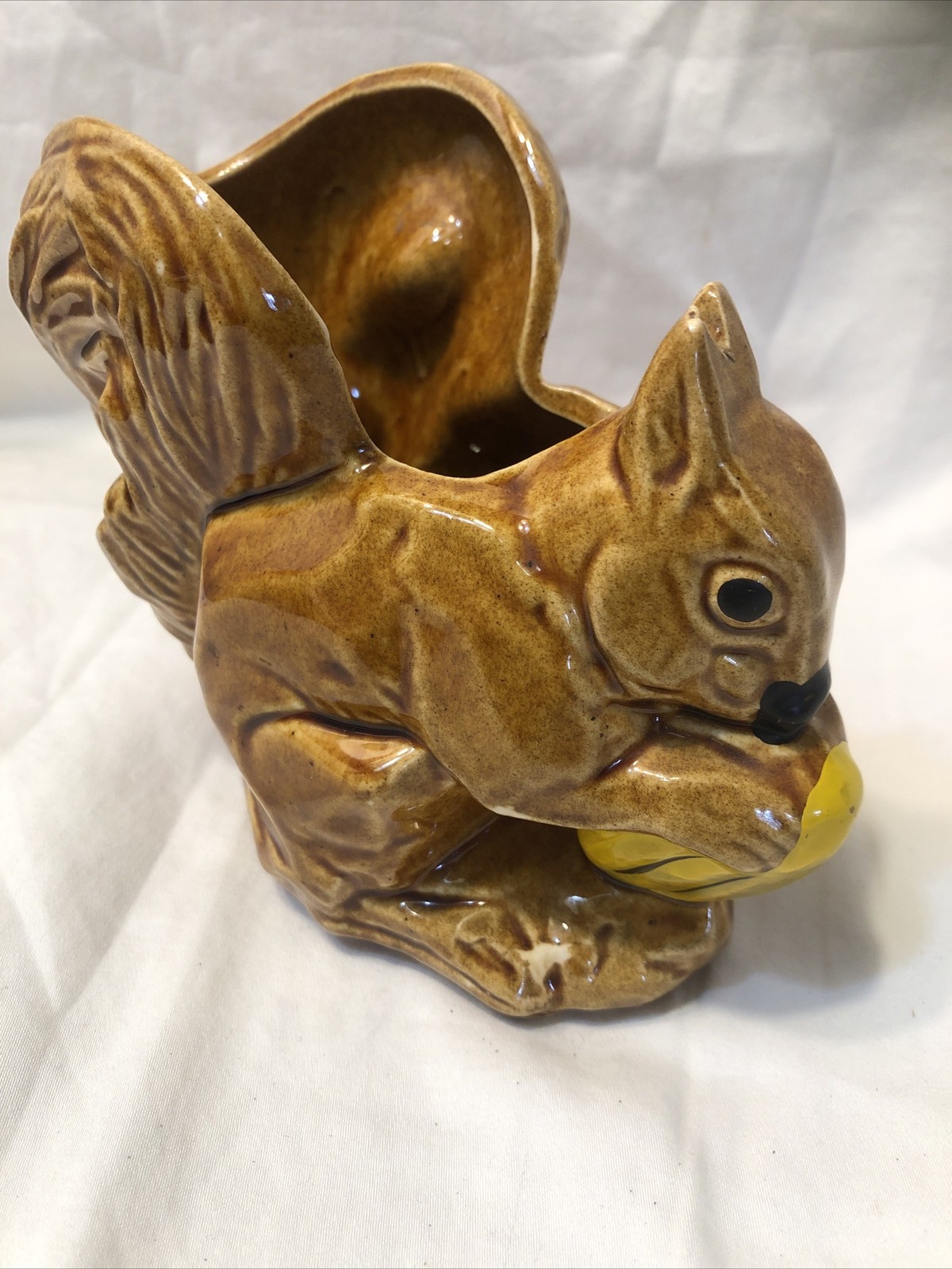 Vintage Original McCoy Squirrel Planter, Cute LQQK 4 1/4"   High Mid Century