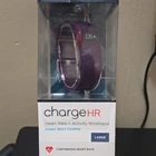 Fitbit Charge HR Heart Rate Monitor Activity & Sleep Tracker Large Purple Wrist