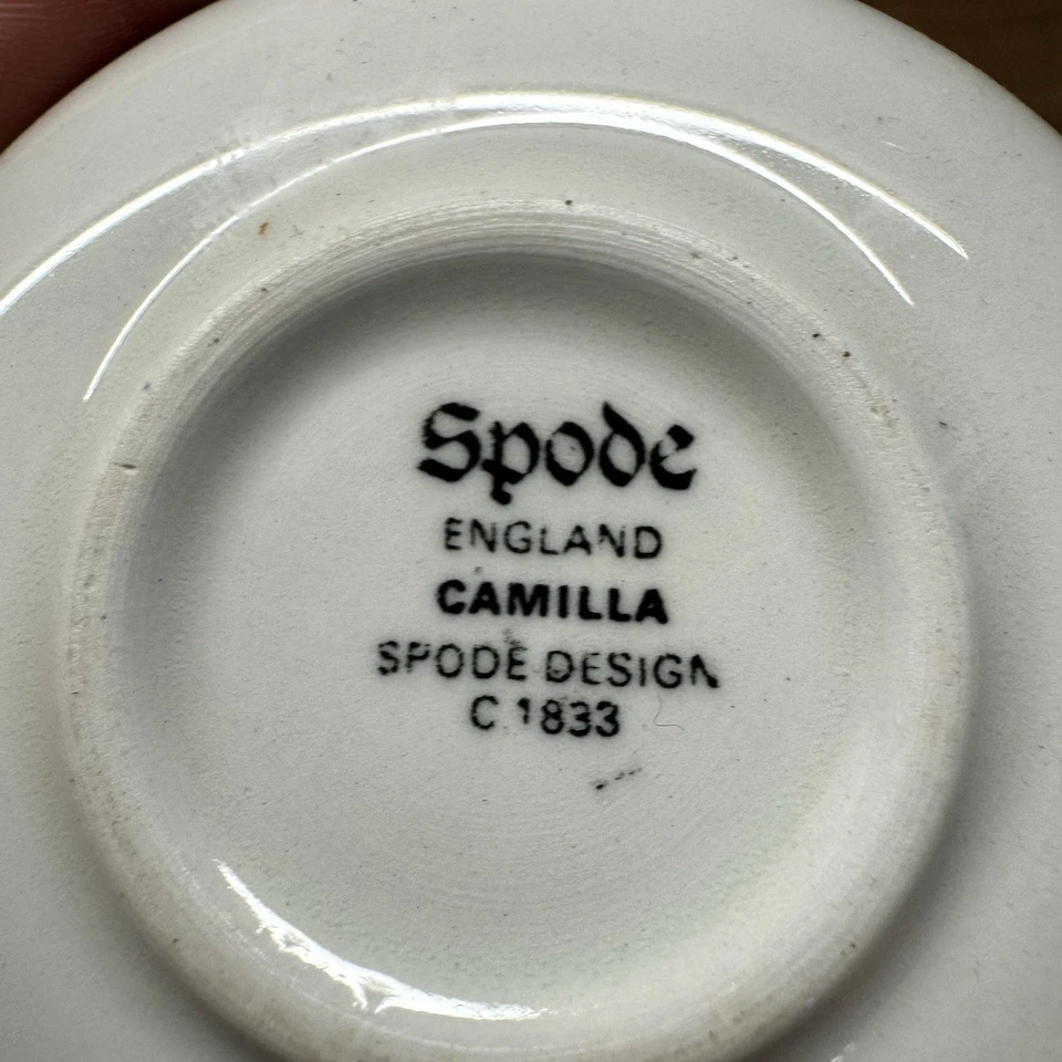 Spode Copeland Camilla Teller Rot/Pink England 26 cm - Bild 4 von 4