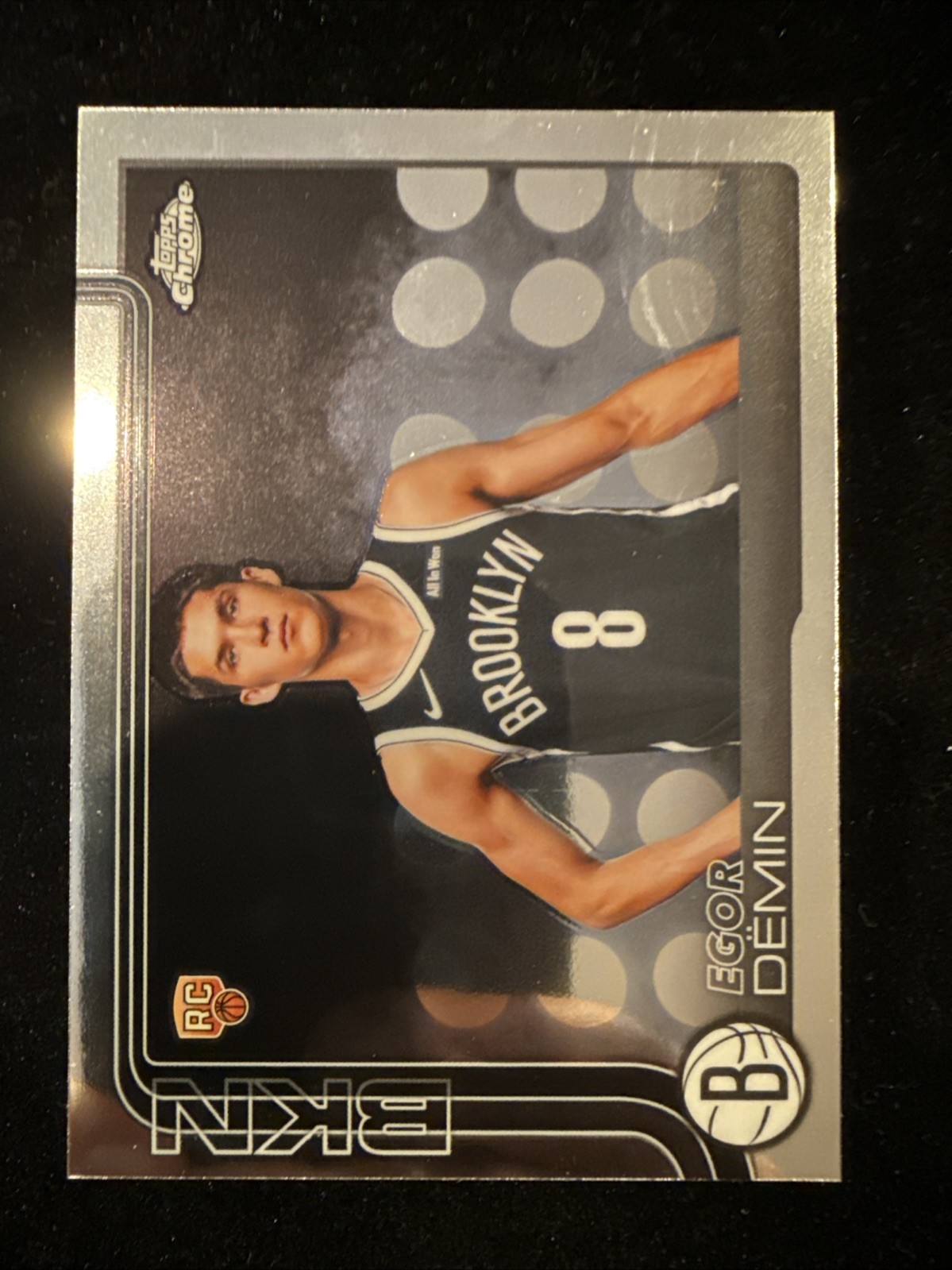 2025-26 Topps Chrome Egor Demin RC SP Image Variation Rookie #258 Nets