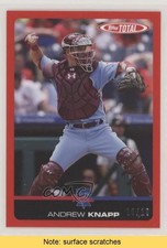 2019 Topps Total Red 10/10 Andrew Knapp #350A READ o2h