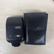 Vintage Canon Speedlite 200E Flash with case for Canon Camera w/ Case