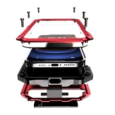 Lunivop iPhone 16 Plus Case 6.7" 2024, Heavy Duty, Military Grade, Metal Bumper,