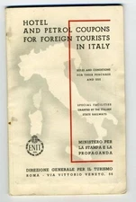 Hotel & Petrol Coupons for Foreign Visitors to Italy 96 Page Booklet 1935