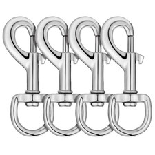 Heavy Duty Dog Leash Clips Swivel Snap Hooks Pet Lead Buckle Hardware 4 PCS