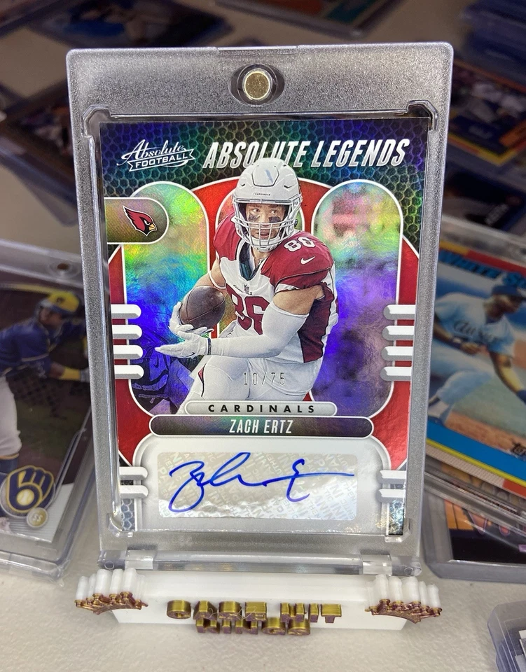 🔥ZACH ERTZ 2023 Absolute - Absolute Legends Signatures  #AL-ZE RED /75 (AU) HOF - Image 4 of 4