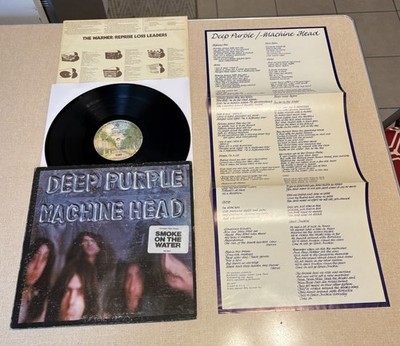 Deep Purple Machine Head LP w/''HYPE PHOTOCOPY'' BS 2607 1972 VG/VG+ *READ*