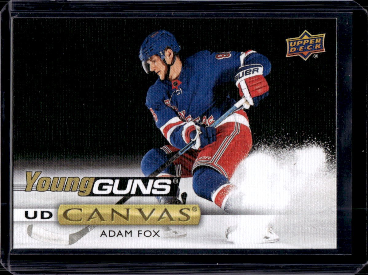 Adam Fox 2019-20 Upper Deck #C97 Young Guns Canvas Rookie