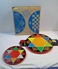 2 Vintage Ohio Art Metal Chinese Checker Boards 18" 13”