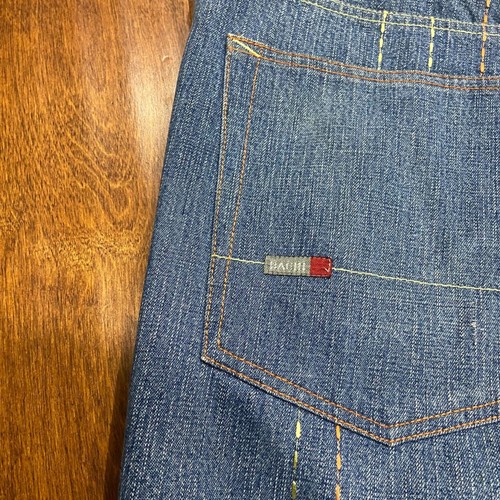 Bachi Sample Vintage Y2K Baggy Embroidered Denim Blue Jeans Herren Größe 40 x 34 - Bild 6 von 12