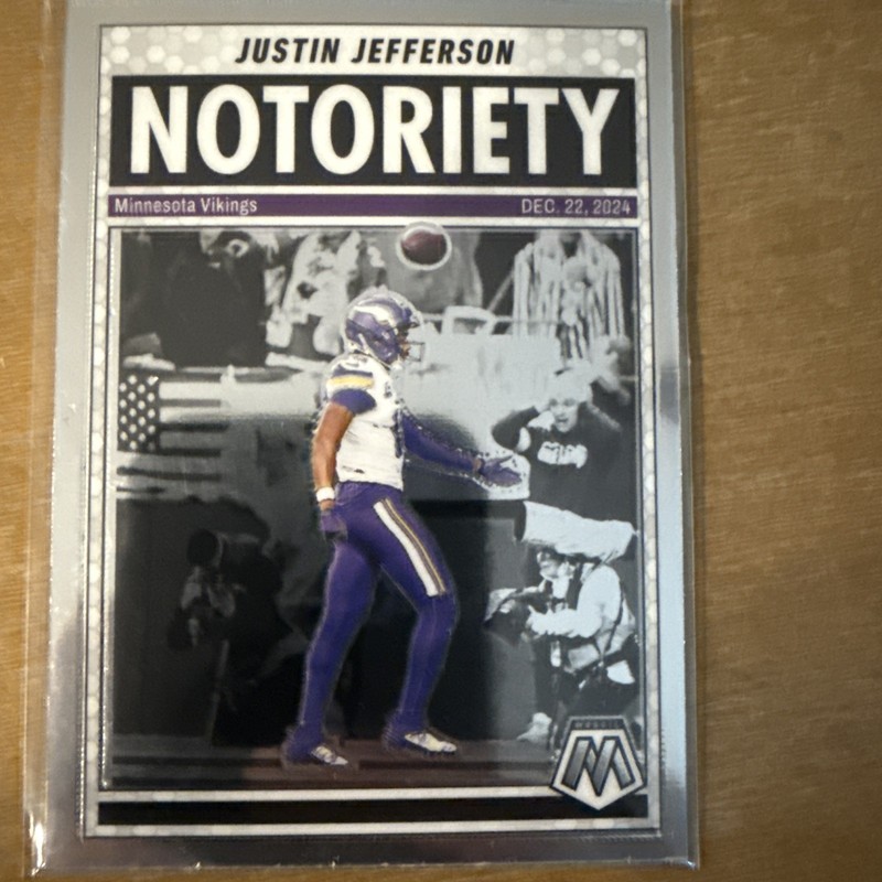 2025 Panini Mosaic - Notoriety Justin Jefferson #6