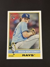 2025 Topps Heritage Mason Montgomery Rookie #296 Tampa Bay Rays RC (T)
