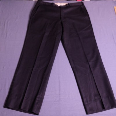 JB Britches Torino Black 100% Wool Dress Pants Mens 32R 32x27 Made in Italy