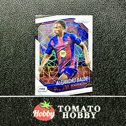 ALEJANDRO BALDE /25 WHITE LAZER REFRACTOR PANINI PRIZM FIFA 2025-26 BARCELONA