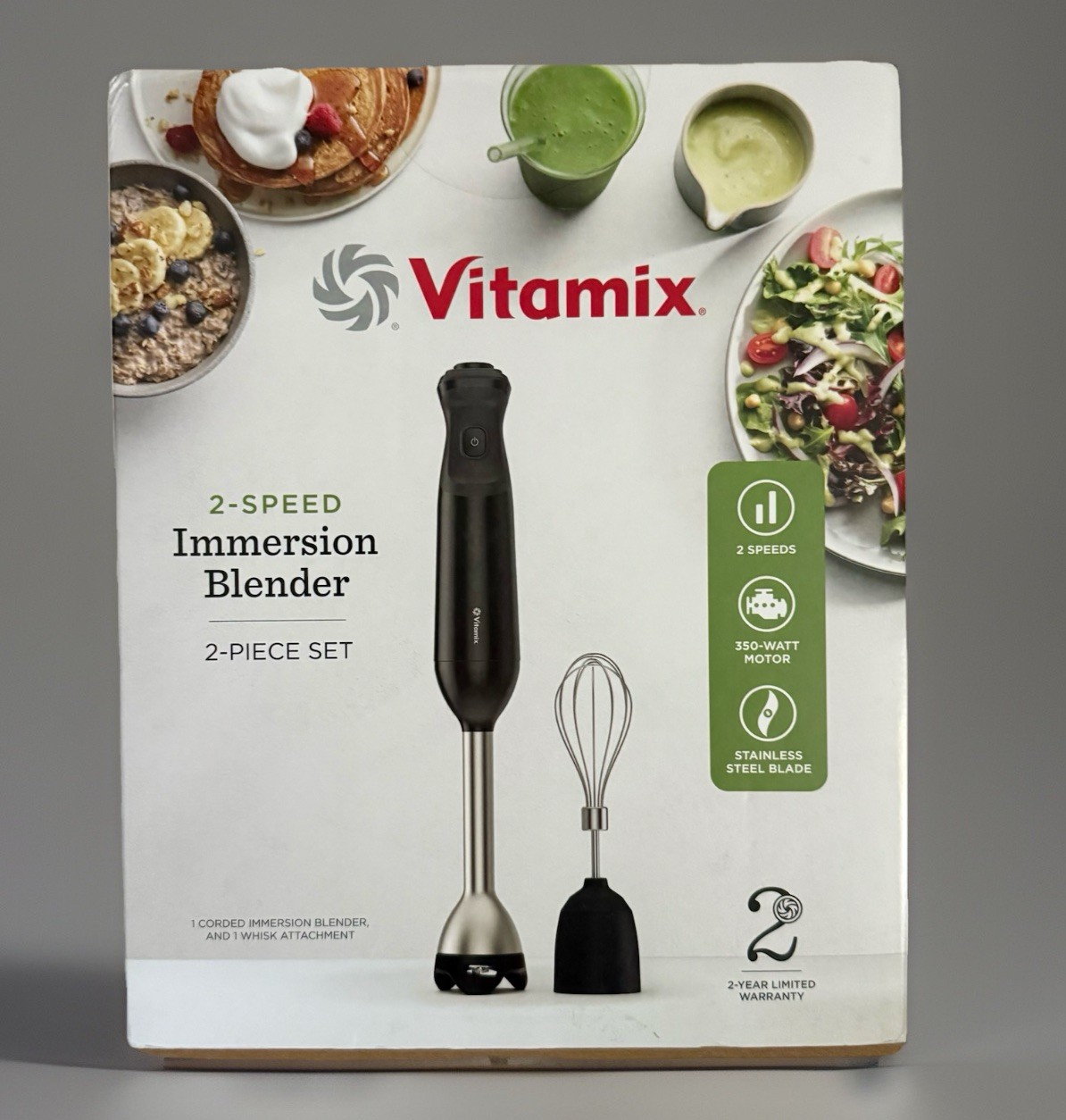 Vitamix 2-Speed Hand Immersion Blender 2-Pc Set Brand New Factory Sealed