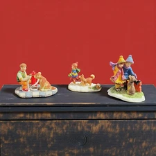 Heartland Valley Village 3 Pc Deluxe Village Accessory Set With Kids And Dogs