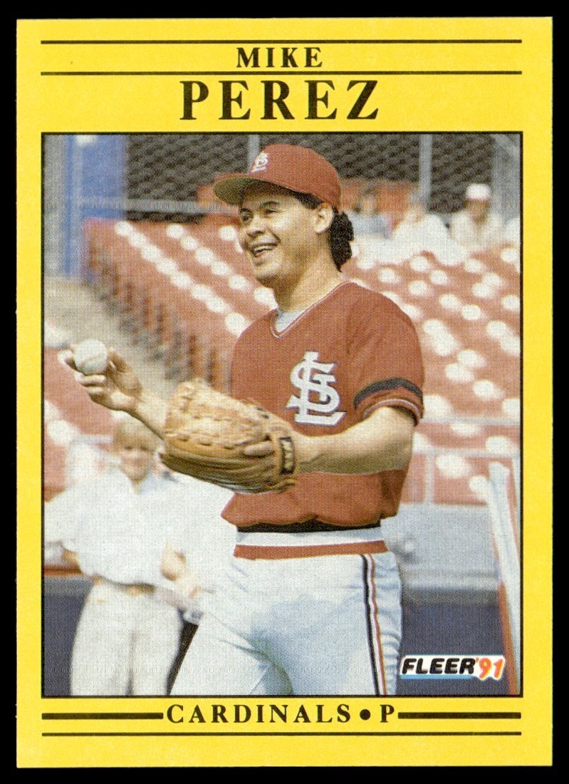 1991 Fleer Mike Perez Rookie St. Louis Cardinals #643