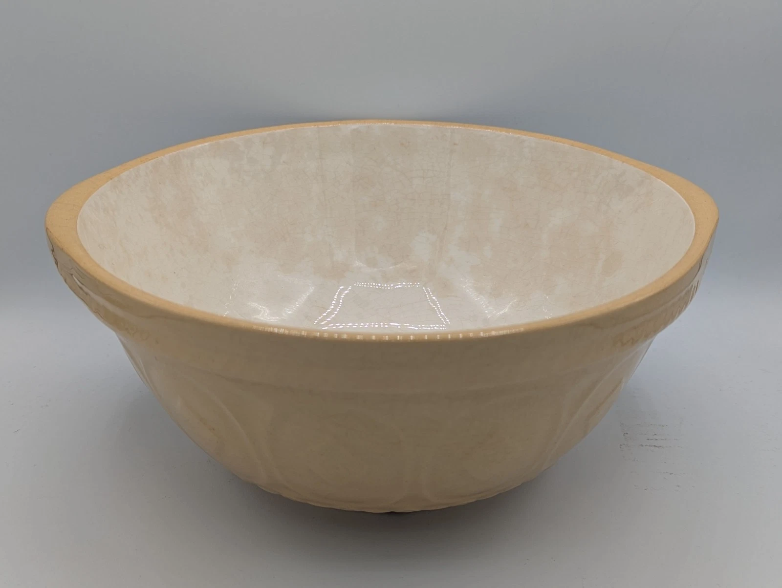 Vintage T.G. Green Ltd. Church Gresley Yellow Mixing Bowl 9 3/4" (24s), Read