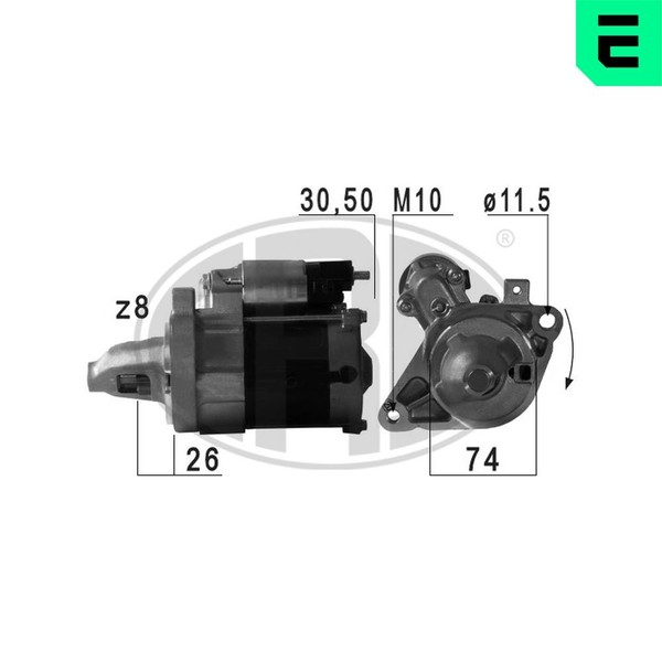ERA Anlasser Starter 220723A FüR Yaris Toyota 12V KSP130_ KSP130 GPL KSP90_ VVT-image