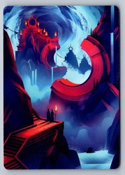 Mountain Art Card #45 - The Lost Caverns of Ixalan - Gold Stamped
