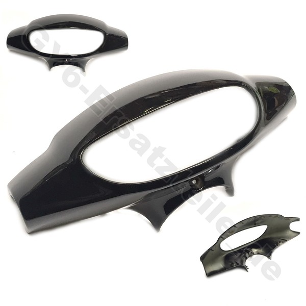 Scheinwerfer Verkleidung Schwarz FüR China Roller Moped Scooter Baotian Benzhou-image