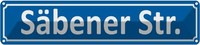 Blechschild 10X46 Cm SäBener StraßE Abenteuer Reisen Stadt Urlaub Deko Geschenk