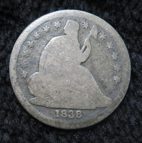 1838 Seated Liberty Dime * Probably Small Stars * No Reverse * 5803