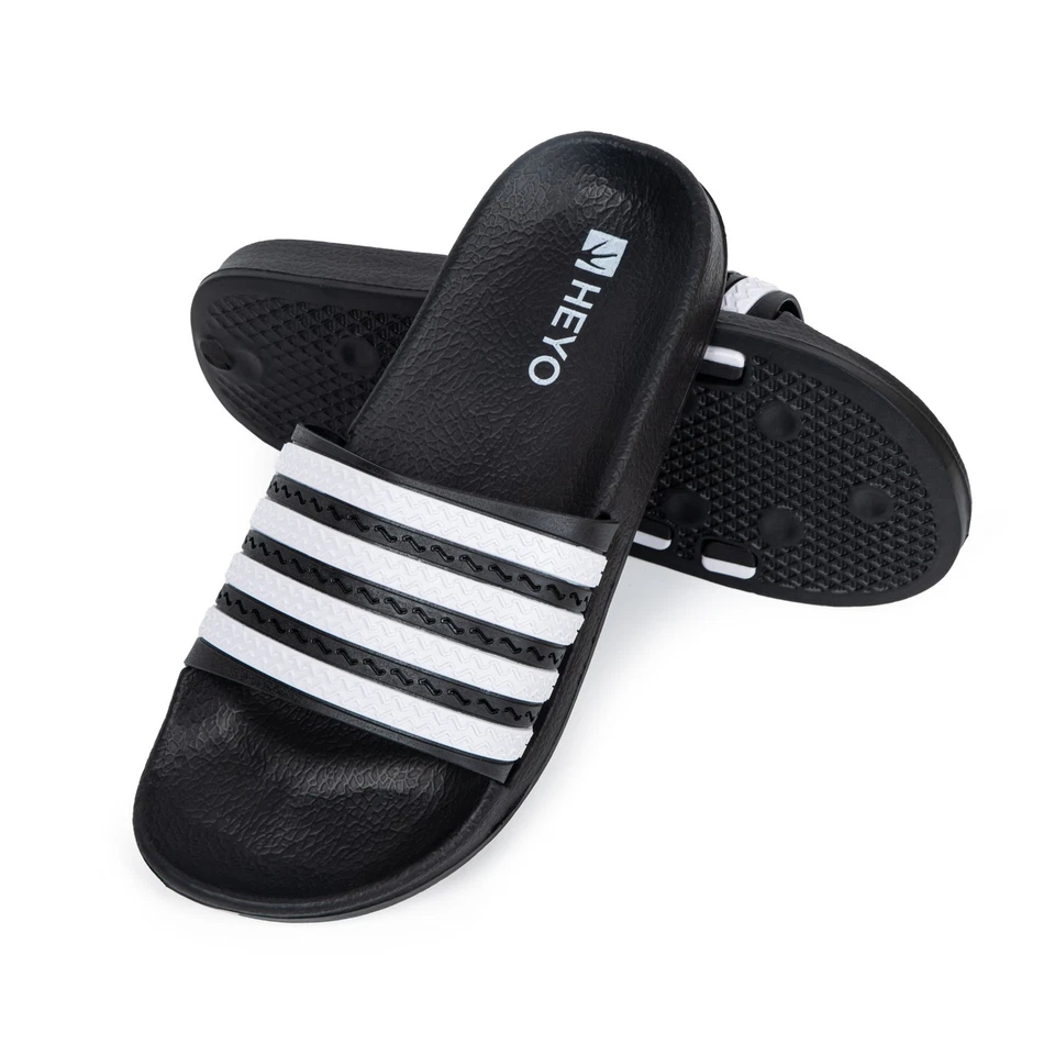 Herren Badelatschen Damen Badeschuhe Hauschuhe Pantoletten Badeschlappen - Bild 3 von 4