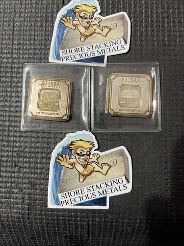 Geiger Edelmetalle 1 Troy Oz .999 Fine Silver Feinsilber Bar Square