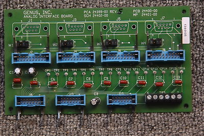 GENUS,INC.ANALOG INTERFACE BOARD PCA 24399-00,PCB 24400-00,SCH 24402-00,MP 24401