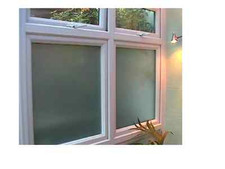 White Frosted Window Film Frost Etched Glass Sticky Back Plastic 50cm x 1m 