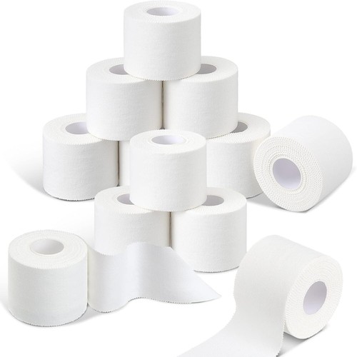 12 Rolls 120 Yard Athletic Sports Tape Pre Wrap Very Strong Easy Tear No Stic... - Picture 2 of 8