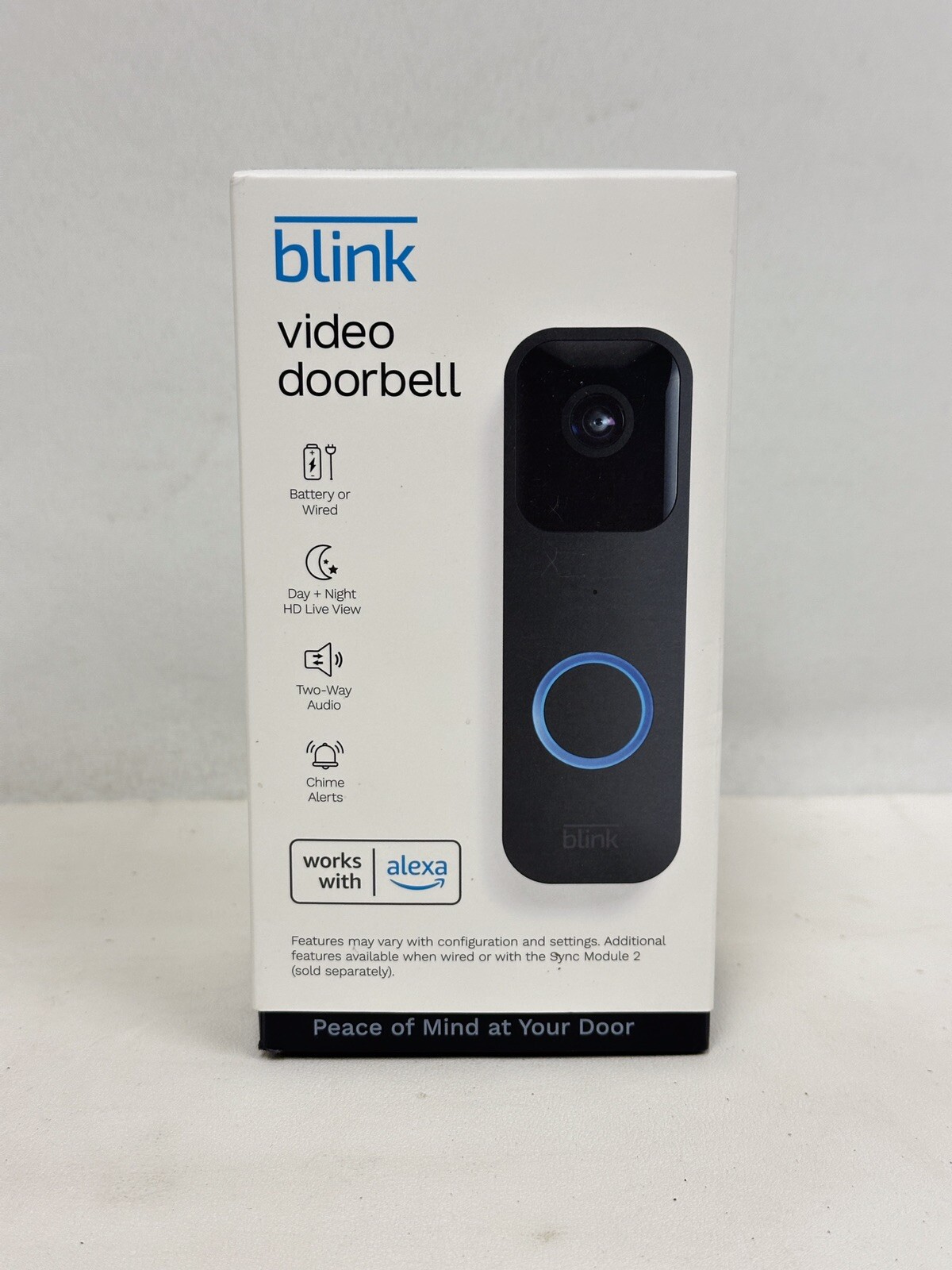 Blink Video Doorbell with HD Video Two-Way Audio Motion Alerts Wireless or Wired-image