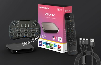 Formuler Gtv Android Tv 9.0 + Extra Wireless Keyboard + 3 in 1  Charger