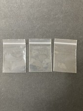 3"x 2" 25 PCs Clear Top Lock Zip Seal Plastic Bags 2Mil Jewelry Pill Zipper Bag