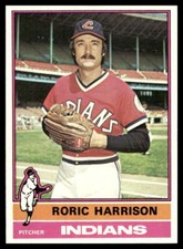 1976 Topps #547 Roric Harrison Cleveland Indians EX-EXMINT
