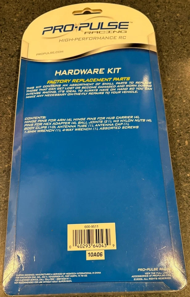 Pro Pulse RC Racing High Performance RC Hardware Kit 60-9511 NEW in Package - Image 2 of 2