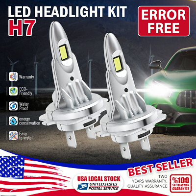 H7 LED Headlight Bulb Kit Beam Super Bright White Lights 120W Canbus For Hyundai