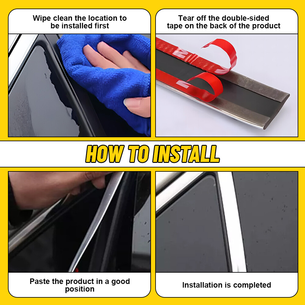 10MM x 5M Chrome Trim Molding Strip Car Door Window Bumper Side Trime Protector