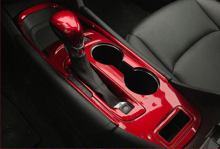 2023 Chevy Malibu Glossy Red Center Console Shift Panel Trim Kit 5PCS