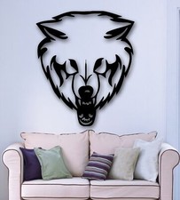 Wall Stickers Vinyl Decal Tribal Wolf Head Animal Hunting Ig504