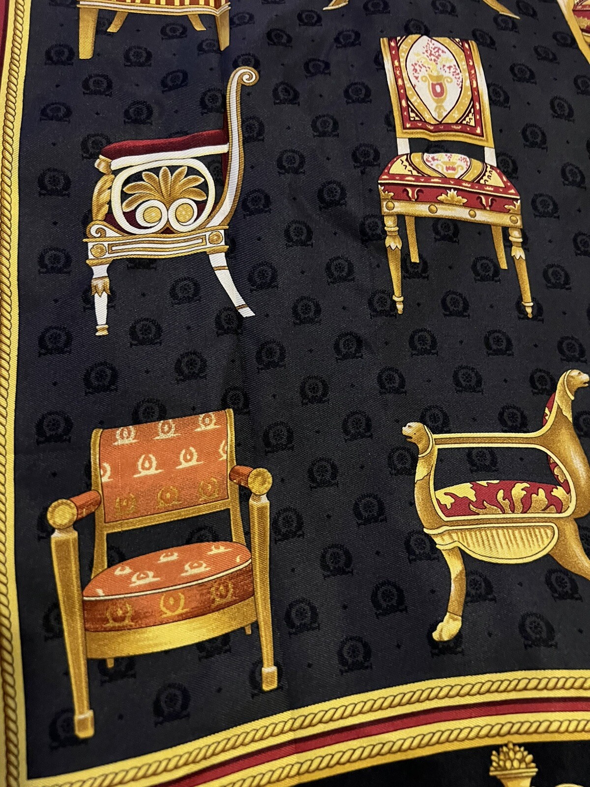Rare vintage Gucci scarf women authentic image 10
