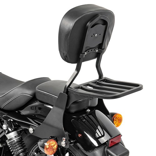 Sissy Bar + Portapacchi per Harley Davidson Sportster 883 R Roadster 04-15  nero | eBay