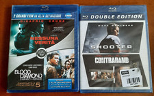 NESSUNA VERITA'+BLOOD DIAMOND+SHOOTER+CONTRABAND 4 film in BLU RAY sigillati