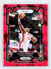 Adama Sanogo 2023-24 Panini Prizm #286 Red Ice RC *PRINT LINE*