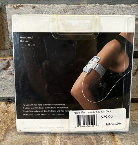 Apple Ipod Nano Armband MA663G/A Grey New Sealed 2006 Genuine - Afbeelding 2 van 3