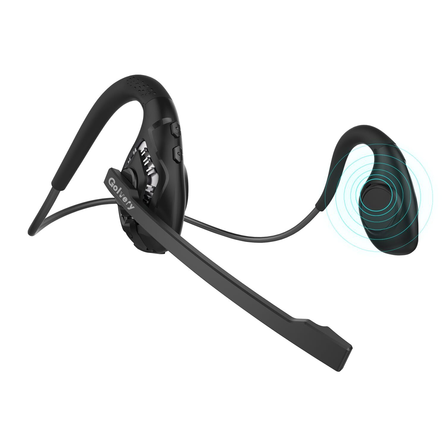 Wireless Bluetooth 5.3 Headset with Noise Canceling Boom Mic for Calls & Gaming  