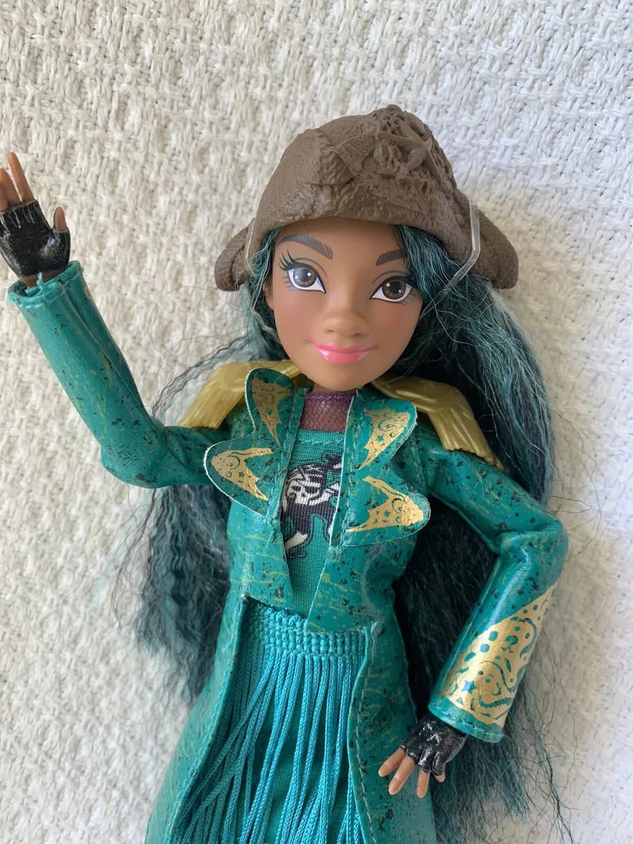 Descendants Uma custom american girl doll blue hair and brown eyes